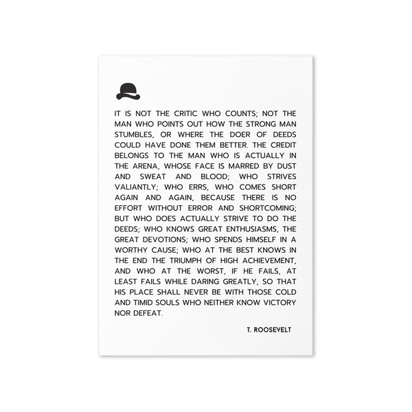 'Man in the Arena' Greeting Card